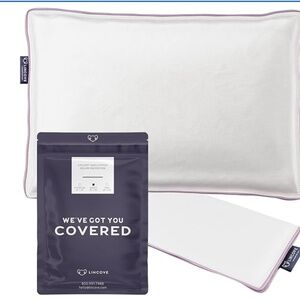 NWT New Package Lincove 100% Cotton Sateen Pillow Protector Covers  Luxury Set